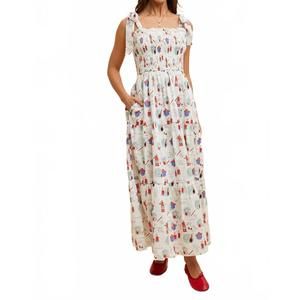 NEW IN-LOOM bon appetit maxi dress in multi